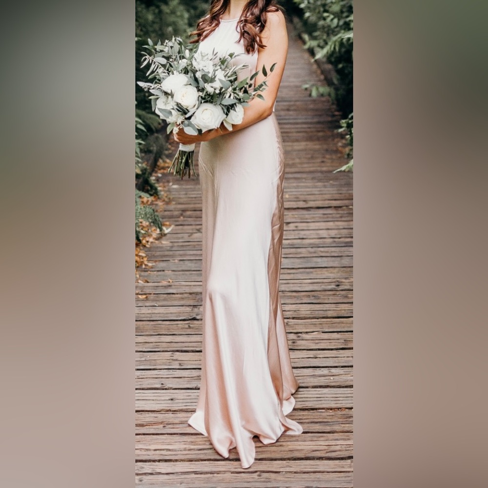 GHOST London satin dress